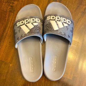 Adidas camp gray slides